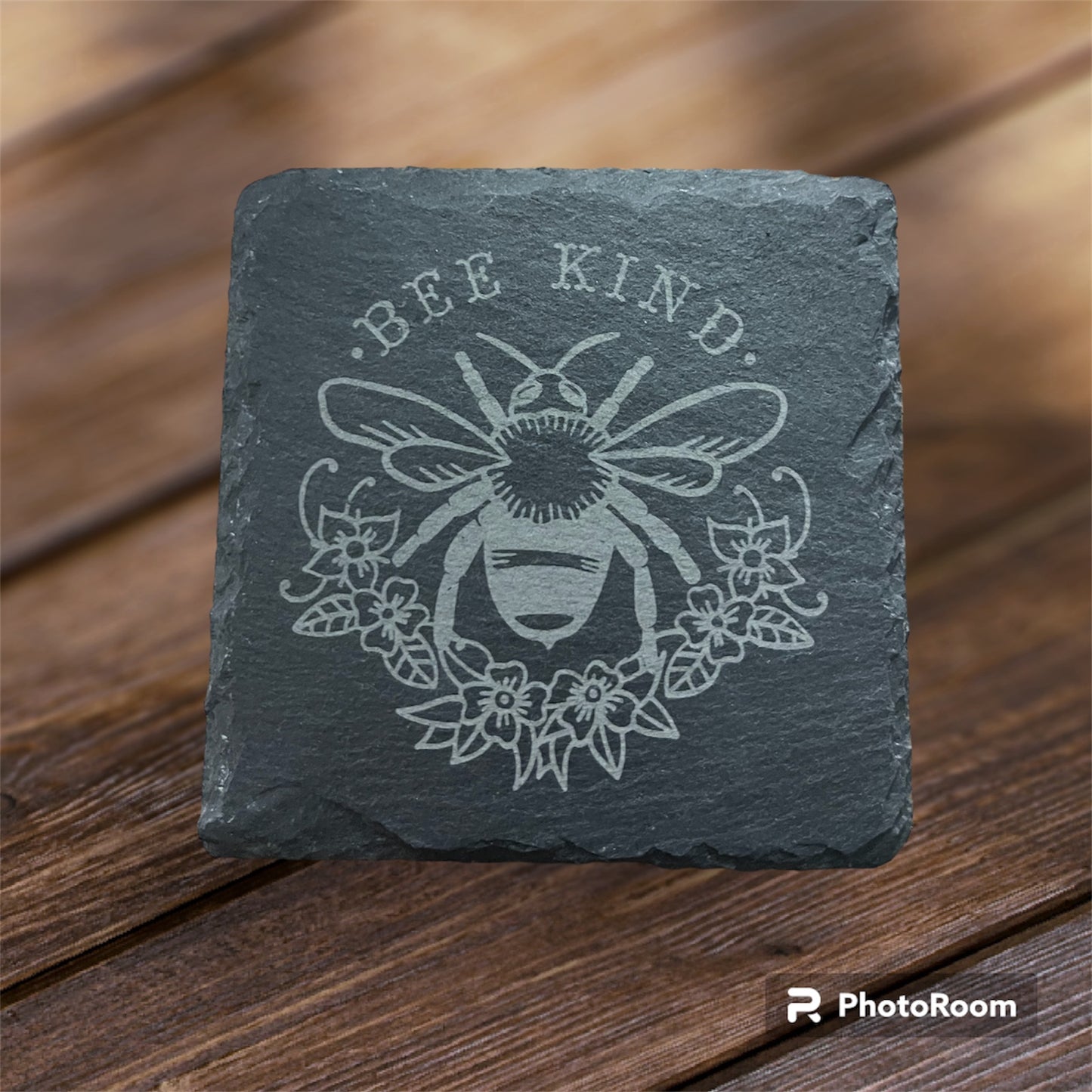 Bee Kind Slate Coasters-Set of 4